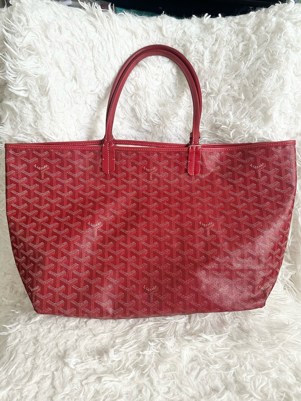 Goyard Saint Louie PM Tote Bag in Red Color - Picture 2 of 12